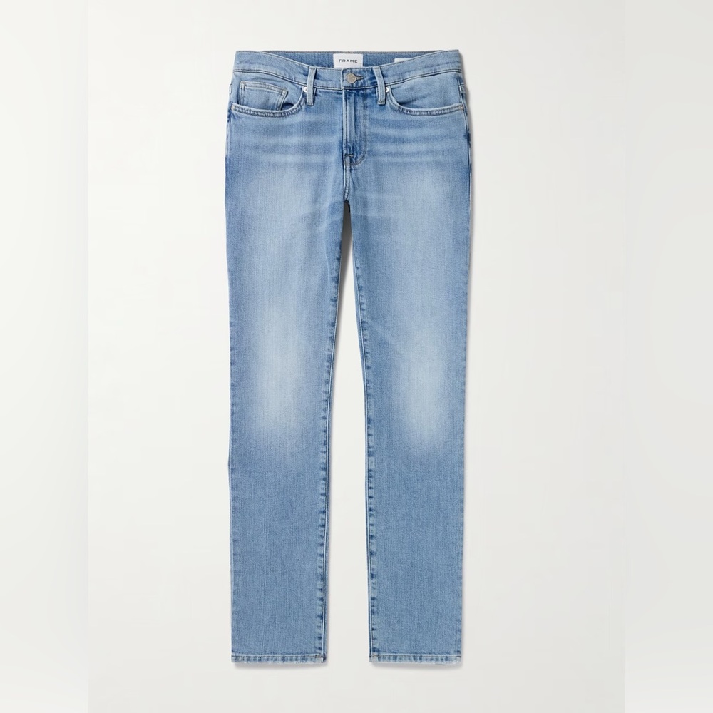 Frame l’homme slim fit jeans light wash men’s 38